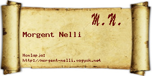 Morgent Nelli névjegykártya